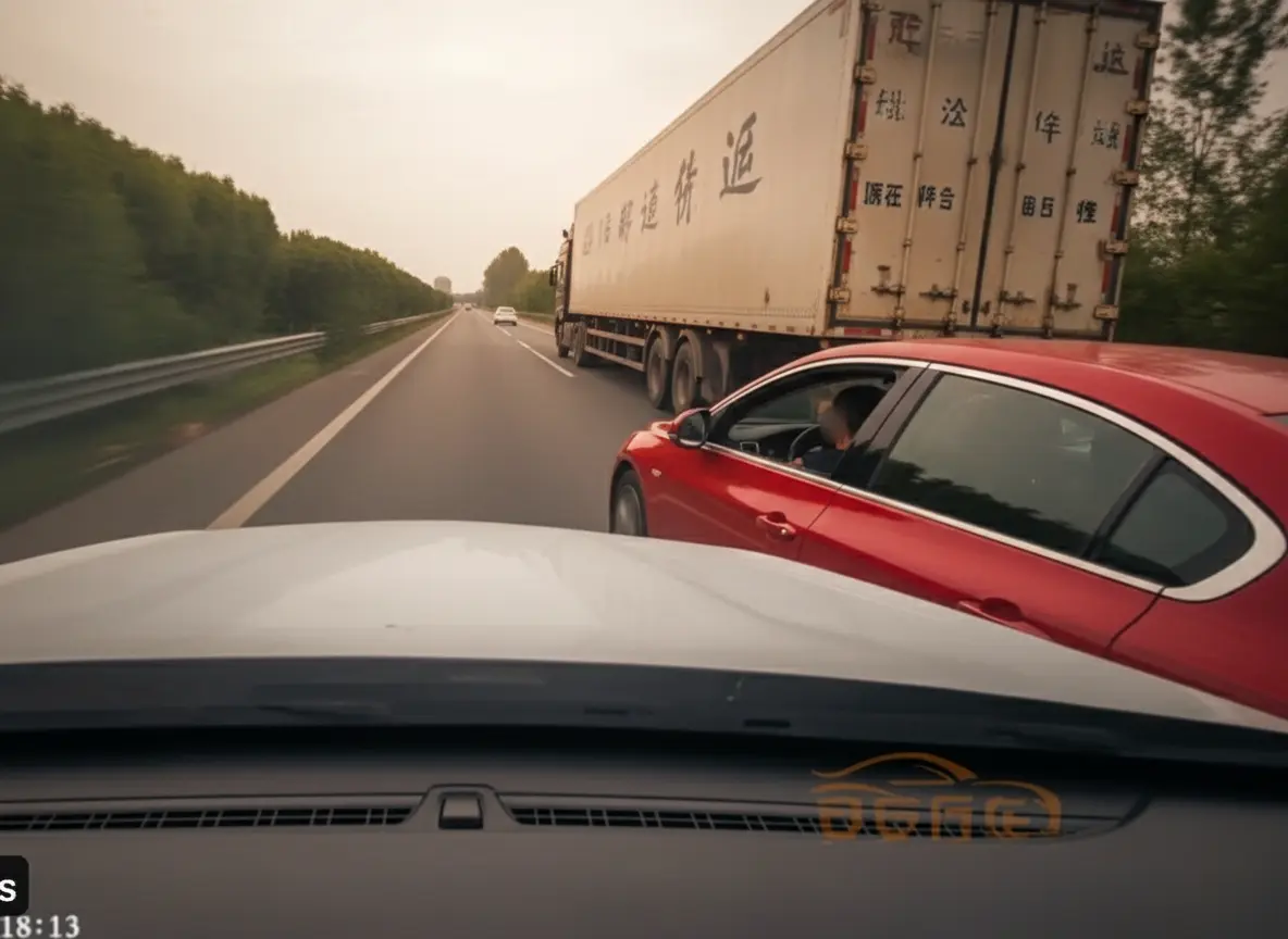 Shocking road justice: what happened after this reckless driver passed a truck